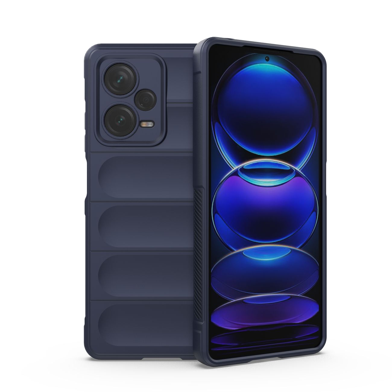 Magic Shield Case etui do Xiaomi Redmi Note 12 Pro+ elastyczny pancerny pokrowiec niebieskie