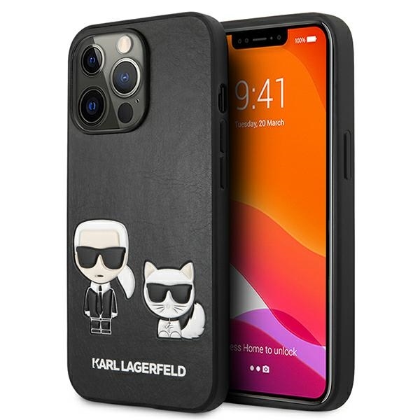 Karl Lagerfeld KLHCP13XPCUSKCBK iPhone 13 Pro Max 6,7" czarny/black hardcase Ikonik Karl & Choupette