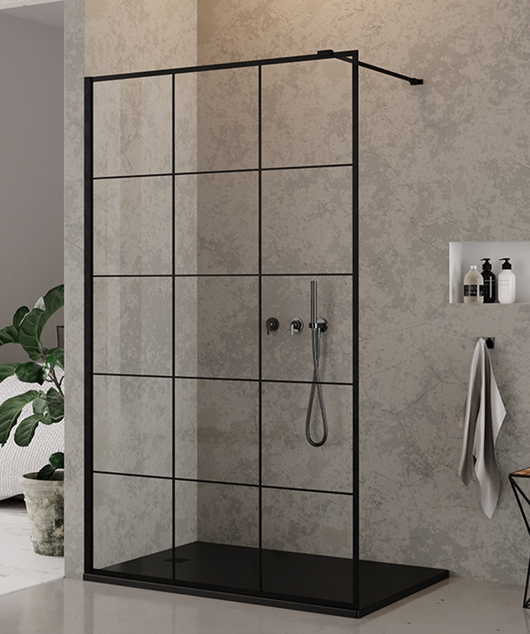 Darmowa Dostawa - Ścianka prysznicowa 140 cm New Trendy New Modus Black EXK0248