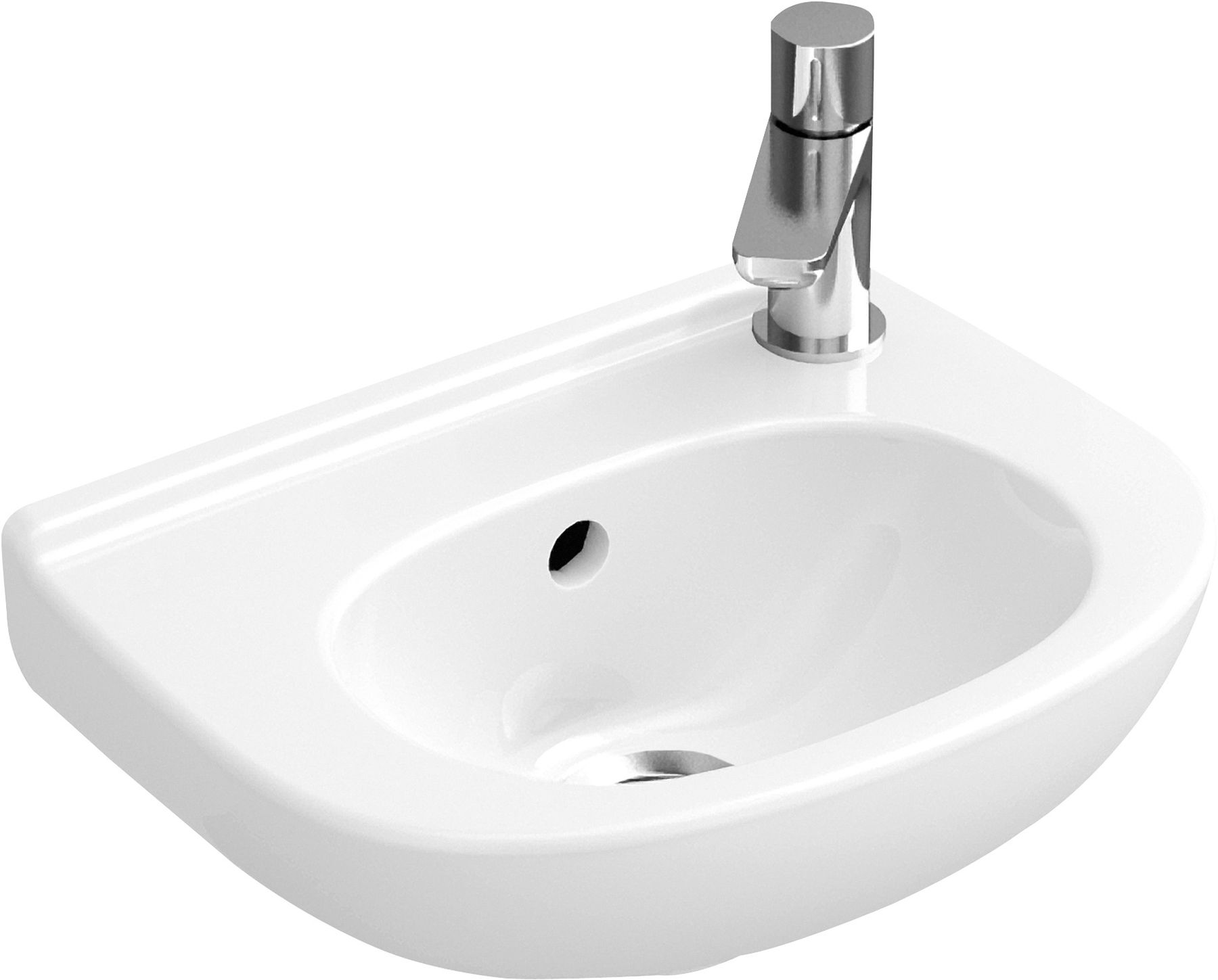 Darmowa Dostawa - Umywalka półokrągła 36x27.5 cm Villeroy & Boch O.Novo 53603601