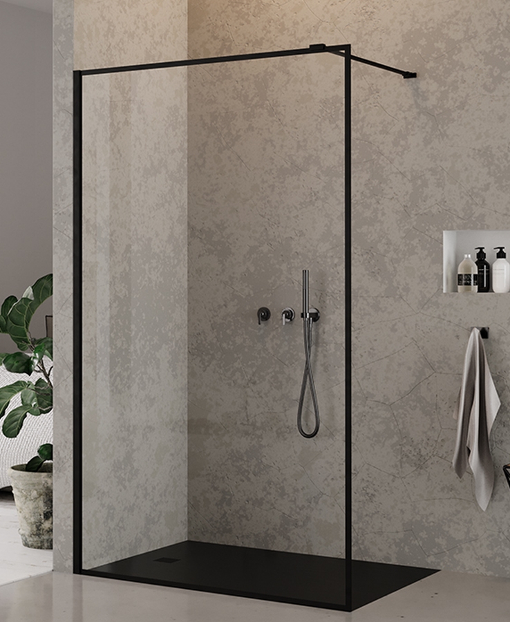 Darmowa Dostawa - Ścianka prysznicowa 140 cm New Trendy New Modus Black EXK0253