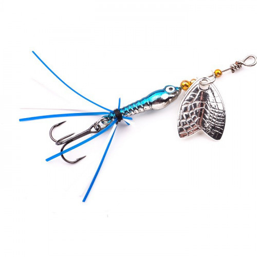 Spro Błystka Obrotowa Larva Mayfly Micro Spinner 5cm Chrome Blue