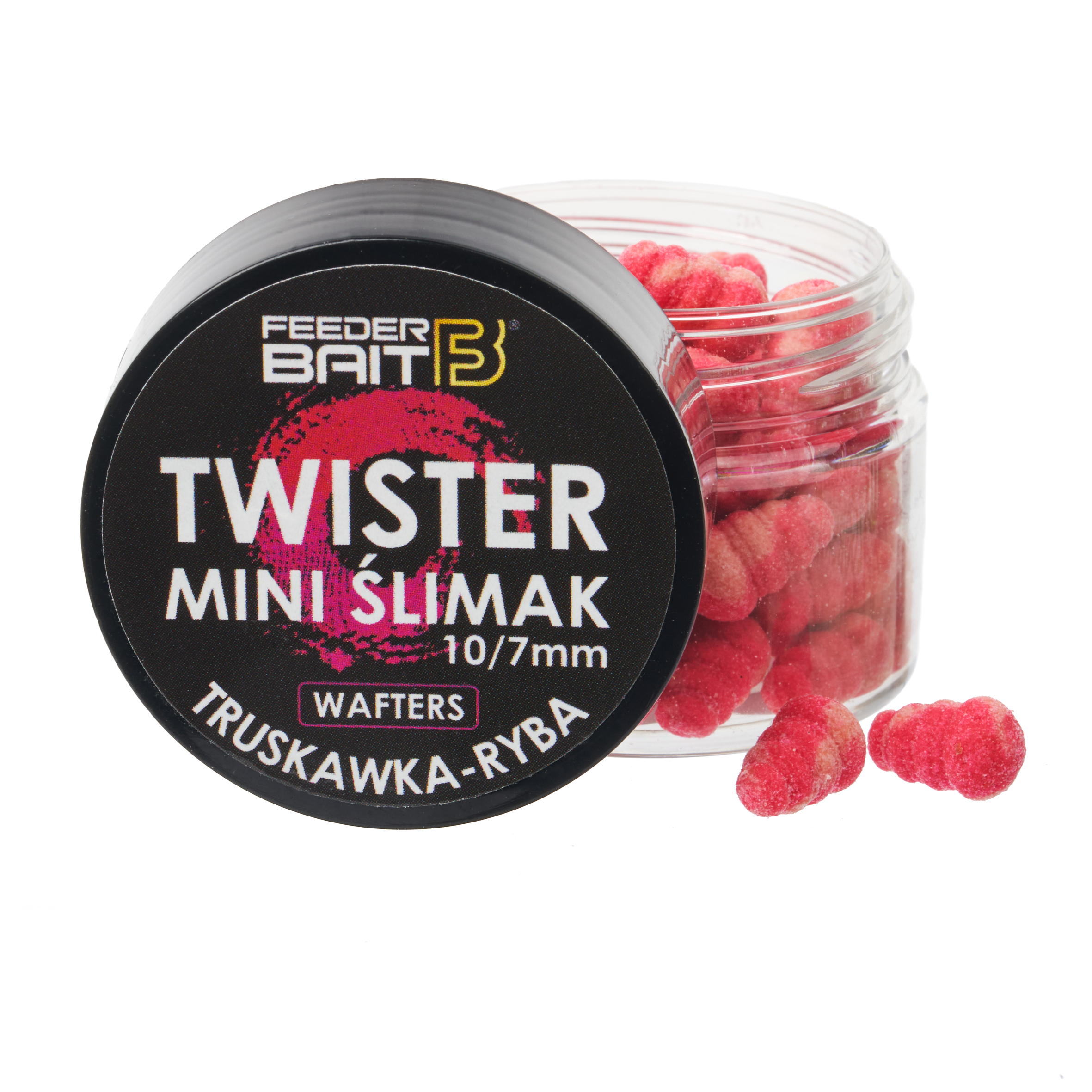 Feeder Bait Mini Ślimaki Twister - Truskawka Ryba