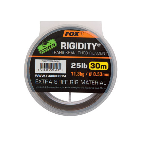 FOX ZYŁKA RIGIDITY CHOD FILAMENT TRANS KHAKI 25lb 0,53mm 30m