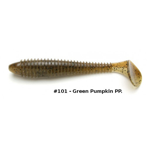 Keitech Guma Swing Impact Fat 3,3" 8,4cm 101 Green Pumpkin