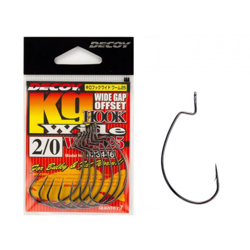 Decoy Haczyki Worm 25 Kg Hook Wide Size 1