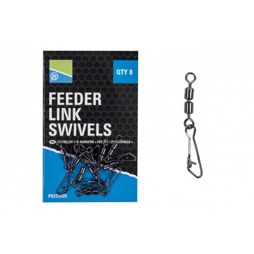 Preston Agrafka Z Krętlikiem Double Feeder Link Swivel