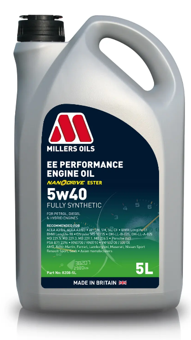 MILLERS EE PERFORMANCE 5W40 5L - Petrostar