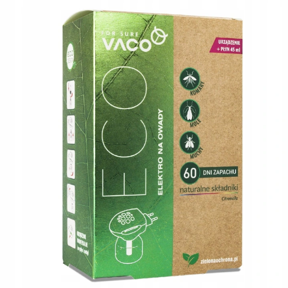 VACO ELEKTRO Z PŁYNEM PRZECIW KOMAROM VACO ECO 45ML - Petrostar