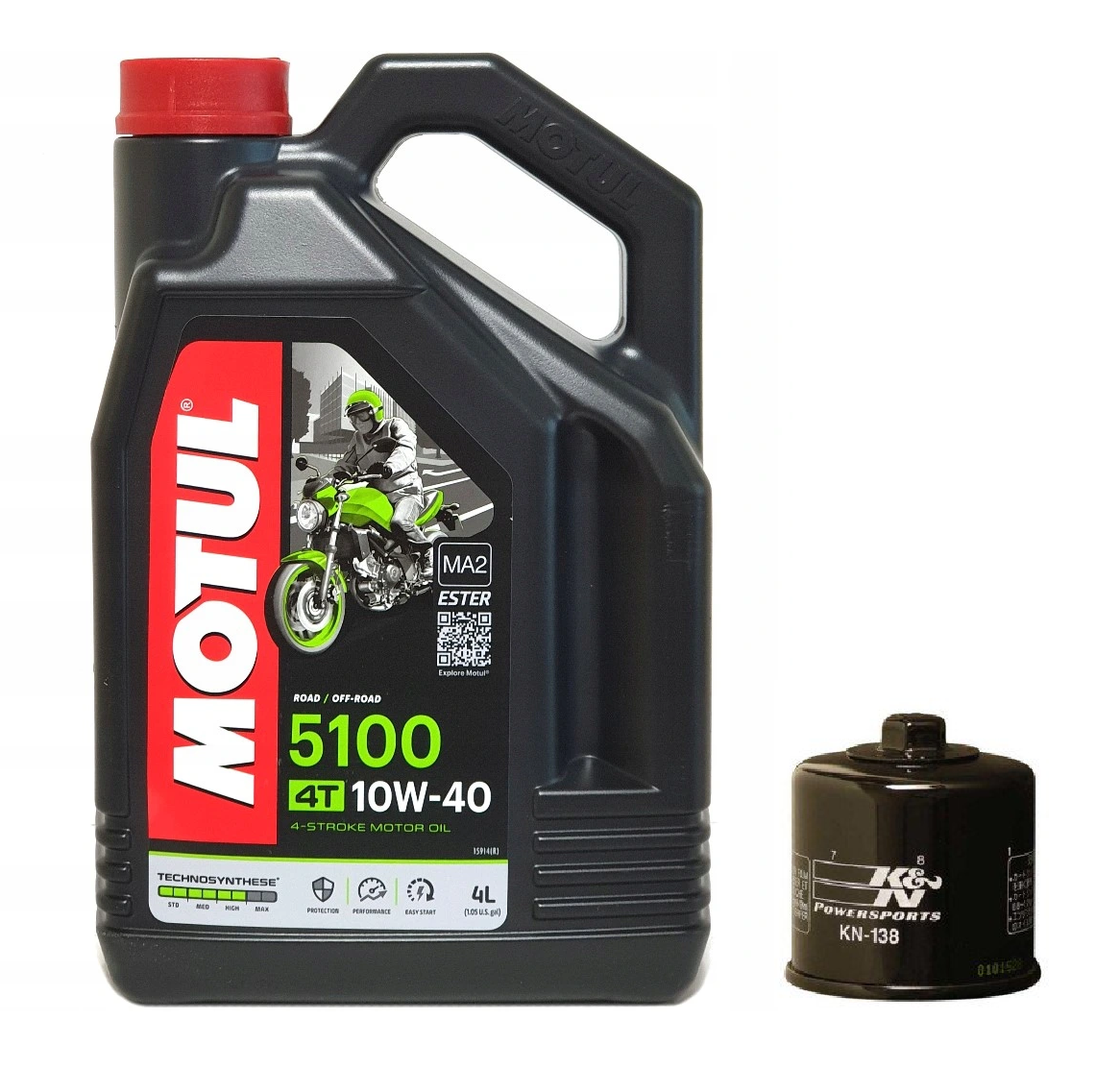 MOTUL 5100 10W40 4L + FILTR K&N GRATIS - Petrostar