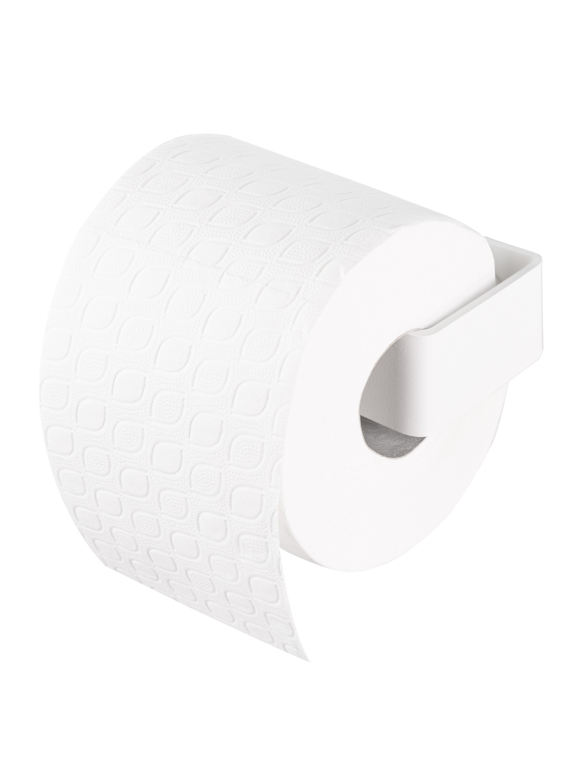 Biały uchwyt na papier toaletowy HOOLIO - Dabstory