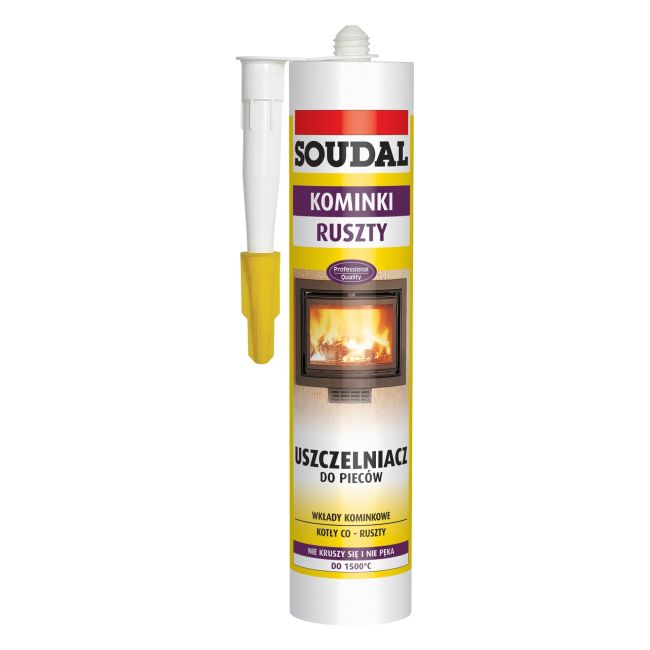 Uszczelniacz do piecy Soudal 1500°C 280 ml