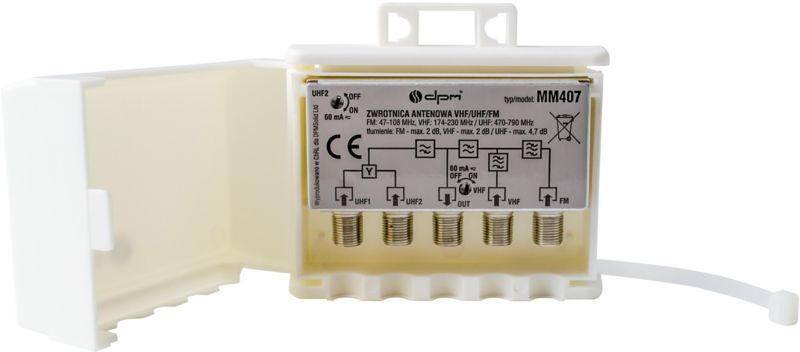 Zwrotnica antenowa DPM Solid MM407 VHF/UHF/FM