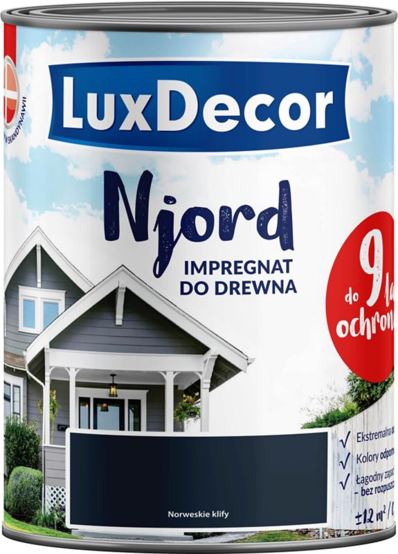 Impregnat do elewacji drewnianych Njord Luxdecor norweskie klify 0,75 l