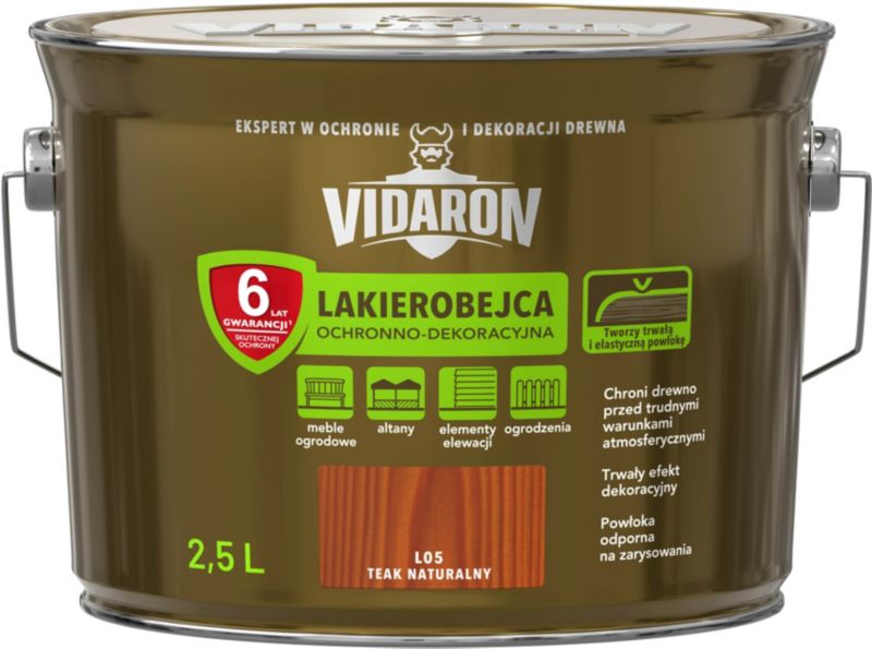 Lakierobejca Vidaron teak naturalny 2,5 l