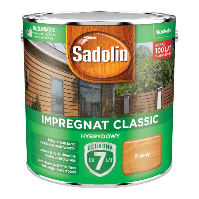 Impregnat do drewna Sadolin Hybrydowy piniowy 2,5 l