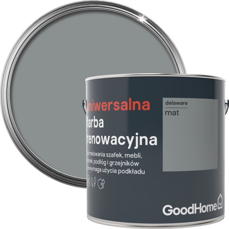 Farba renowacyjna uniwersalna GoodHome delaware mat 2 l