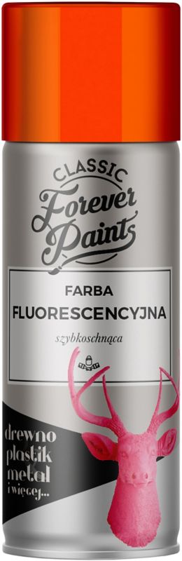 Farba fluorescencyjna szybkoschnąca Forever Paints 400 ml pomarańczowa