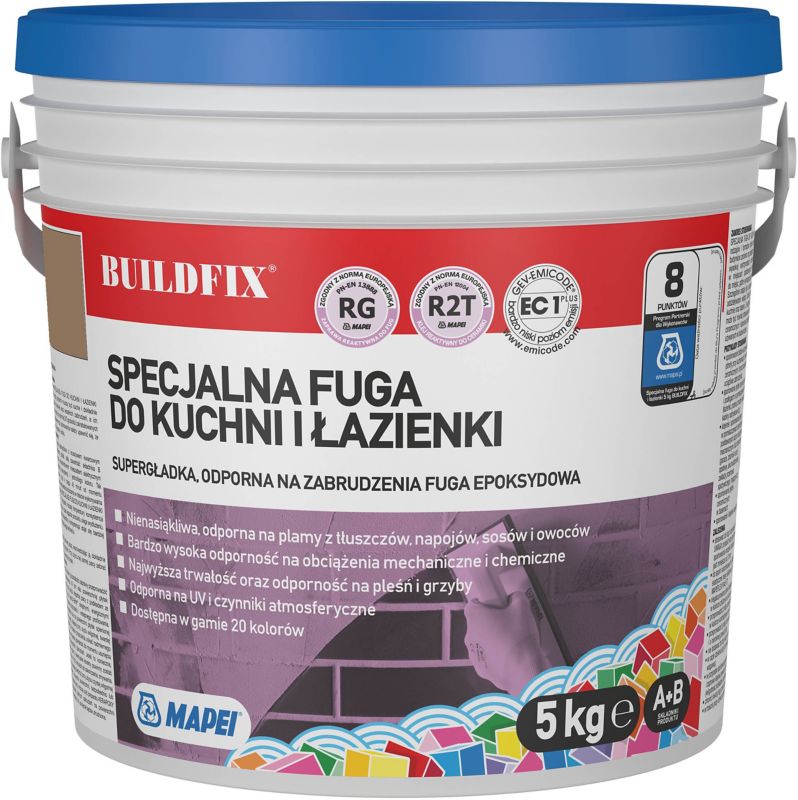 Zaprawa Mapei Buildfix do kuchni i łazienki 142 brązowa 5 kg