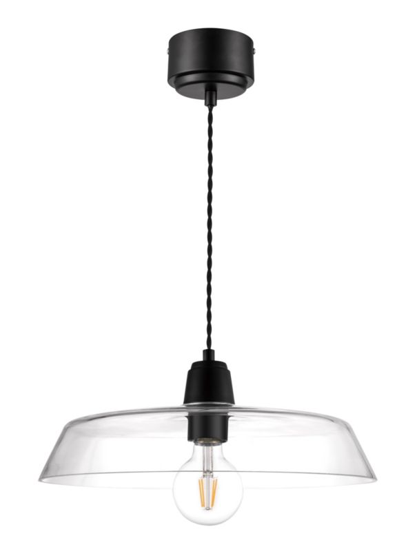 Lampa wisząca GoodHome Gammuse 1-punktowa E27 transparentna