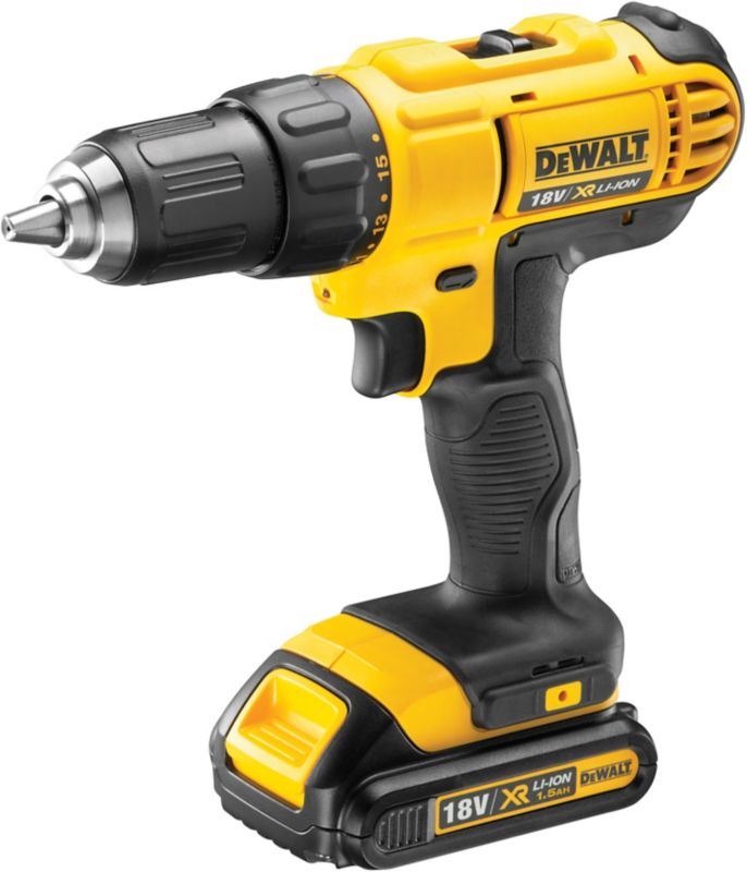 Wiertarko-wkrętarka akumulatorowa DeWalt XR 18 V 2 x 1,5 Ah