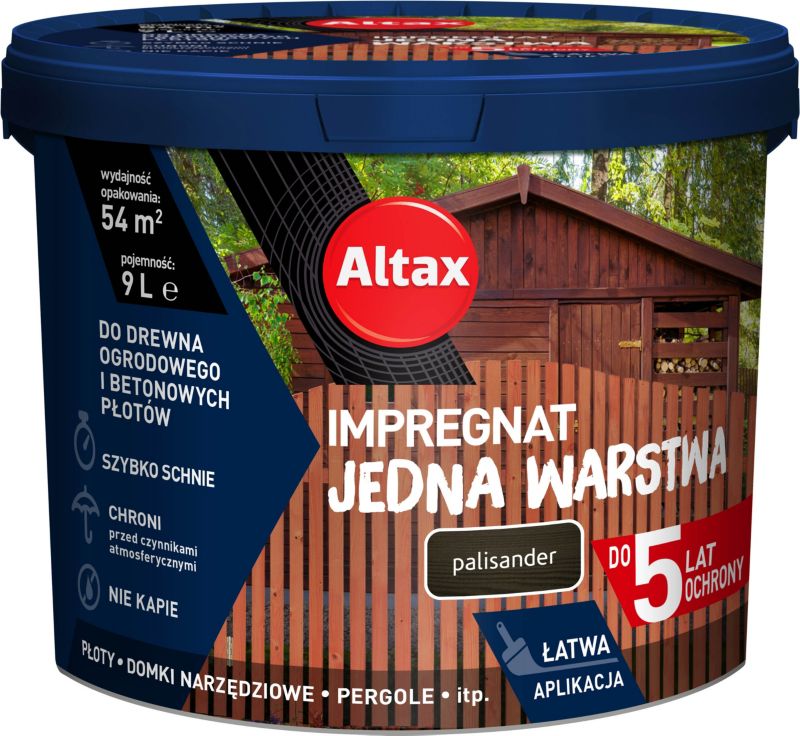 Impregnat Altax Jedna Warstwa palisander 9 l