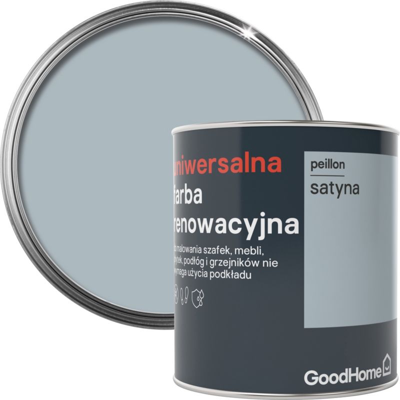 Farba renowacyjna uniwersalna GoodHome peillon satyna 0,75 l