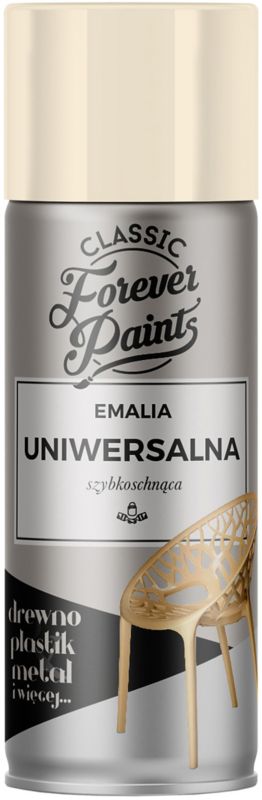 Emalia uniwersalna szybkoschnąca Forever Paints 400 ml kość słoniowa