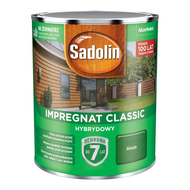 Impregnat do drewna Sadolin Hybrydowy akacja 0,75 l