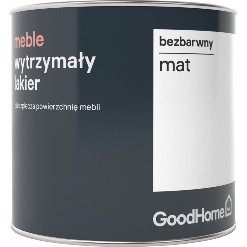 Lakier do renowacji mebli GoodHome bezbarwny mat 0,5 l