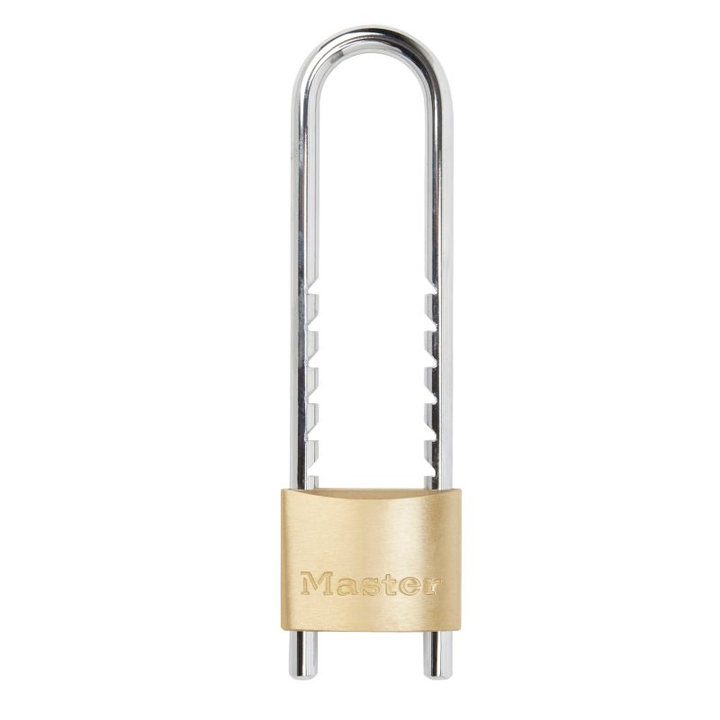 Kłódka Master Lock długi pałąk 50 mm mosiądz