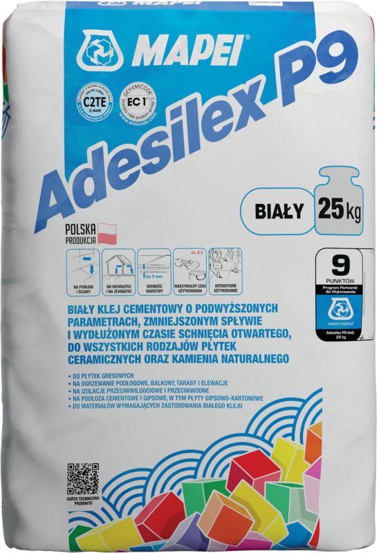 Klej elastyczny Mapei Adesilex P9 biały 25 kg