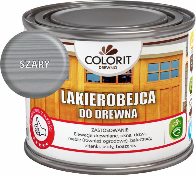 Lakierobejca do drewna Colorit Drewno szary 375 ml