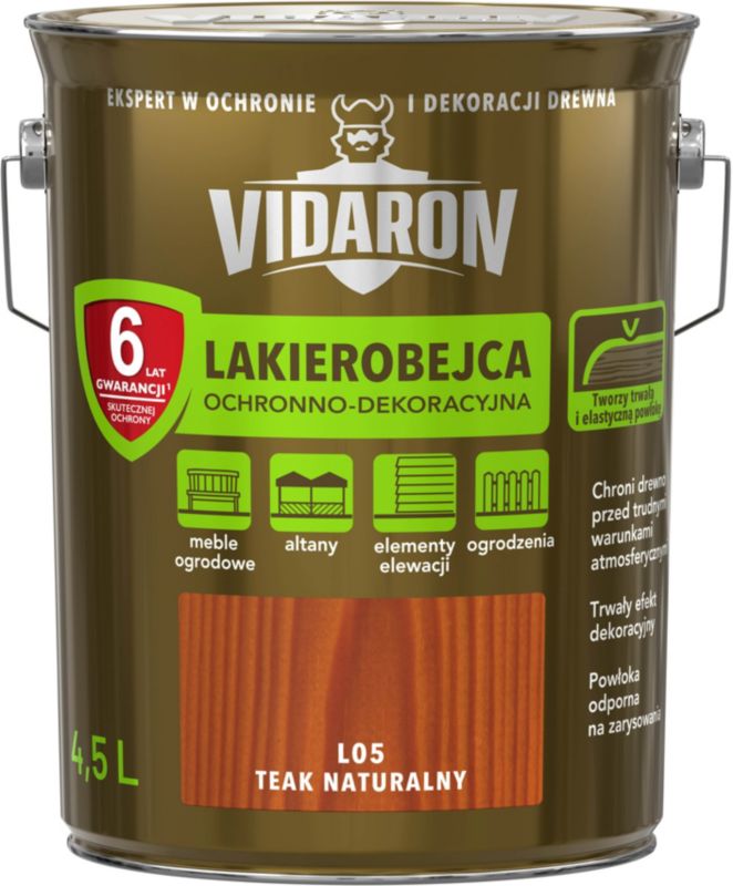 Lakierobejca Vidaron teak naturalny 4,5 l