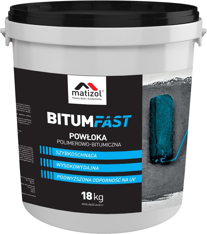 Szybka powłoka bitumiczna Matizol Bitumfast 18 kg