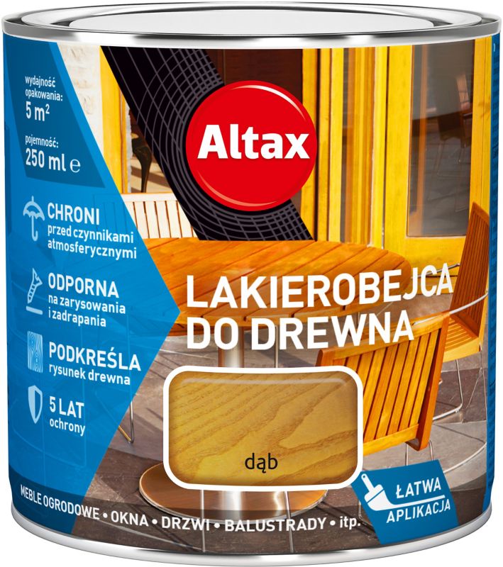 Lakierobejca do drewna Altax dąb 0,25 l