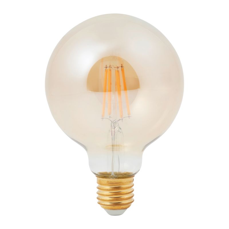 Żarówka LED Diall G125 E27 6 W 470 lm amber