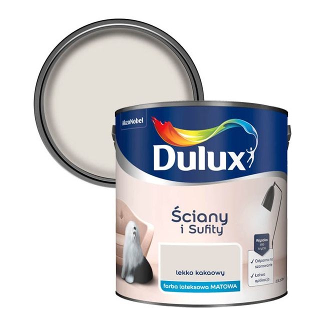 Farba Dulux Ściany i Sufity lekko kakaowy 2,5 l