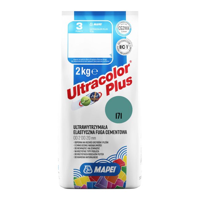 Fuga elastyczna Mapei Ultracolor Plus 171 turkusowa 2 kg