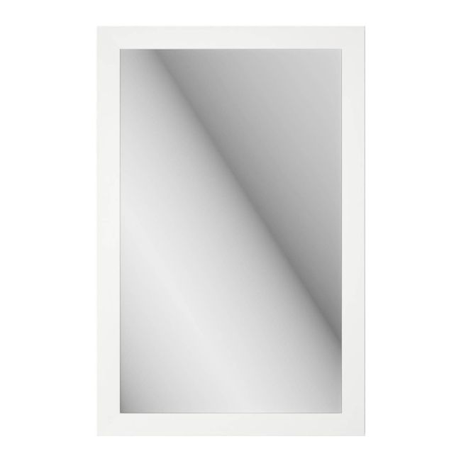 Lustro Lahti 47 x 72 cm w ramie białe