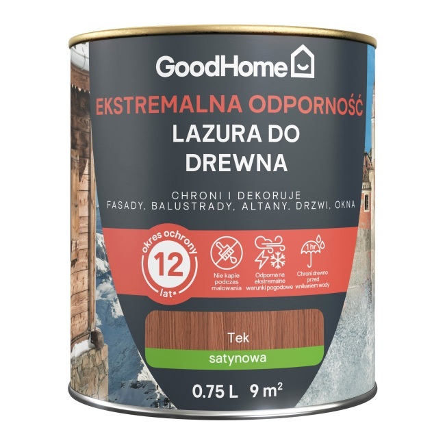 Lazura GoodHome 12 lat teak 0,75 l