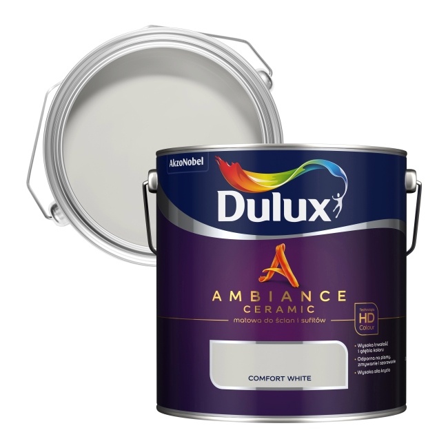 Farba Dulux Ambiance Ceramic comfort white 2,5 l