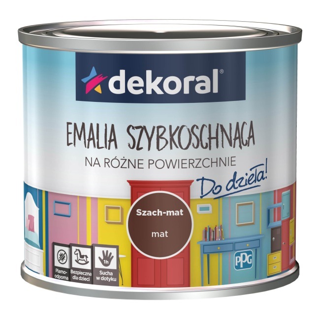 Emalia Do dzieła Dekoral szach-mat mat 0,5 l