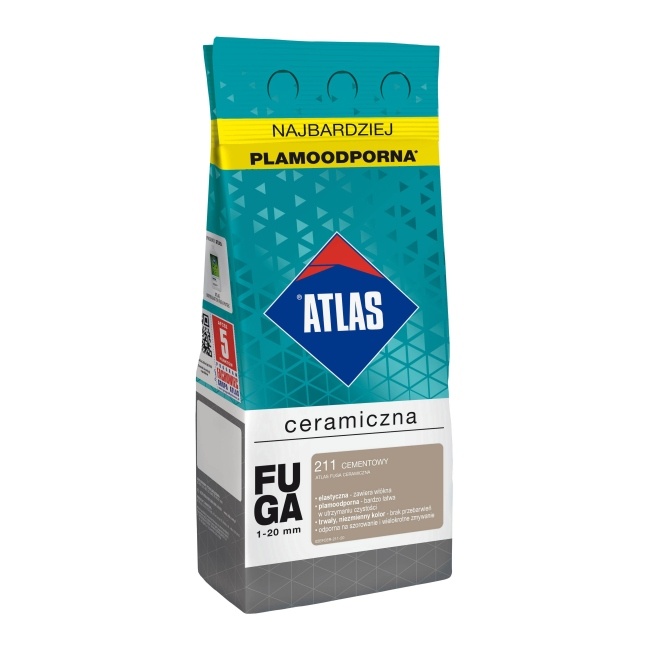 Fuga ceramiczna Atlas 211 cementowy 2 kg