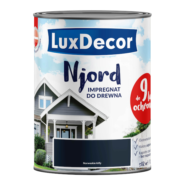 Impregnat do elewacji drewnianych Njord Luxdecor norweskie klify 0,75 l