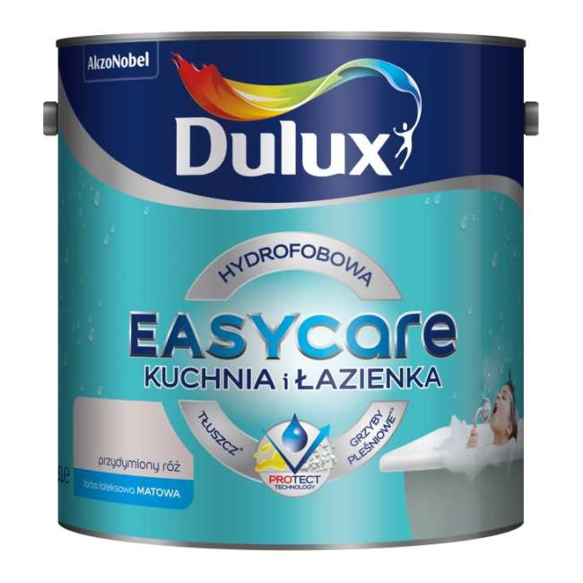 Farba Dulux EasyCare Kuchnia i Łazienka przydymiony róż 2,5 l