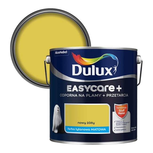 Farba Dulux EasyCare+ nowy żółty 2,5 l