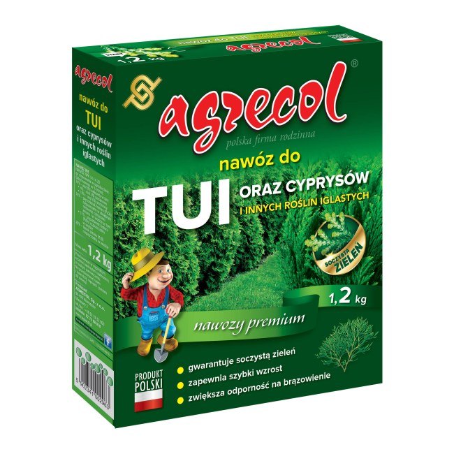 Nawóz do tui i cyprysów Agrecol 1,2 kg