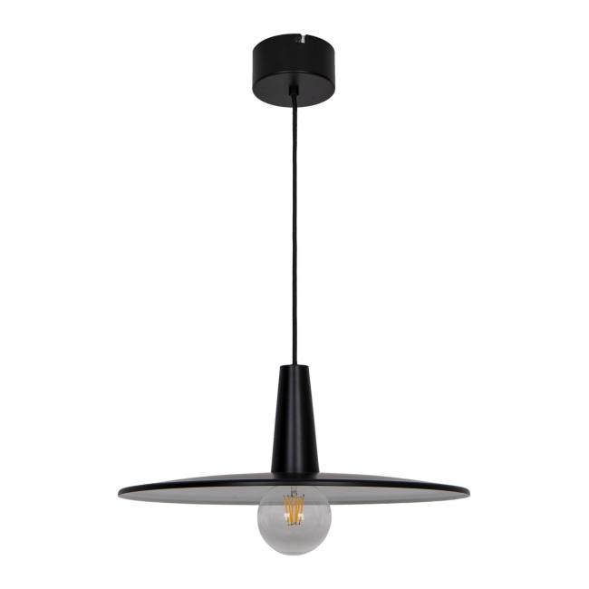 Lampa wisząca GoodHome Hibonit 1-punktowa E27 45 cm czarna