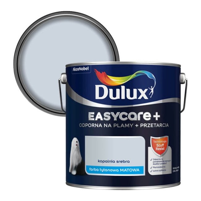 Farba Dulux EasyCare+ kopalnia srebra 2,5 l